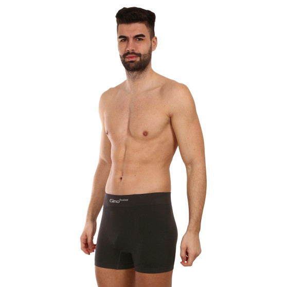 Boxers para hombre Gino bambú sin costuras negro (54004)