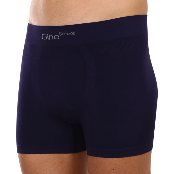 Boxers para hombre Gino bambú sin costuras azul (54004)