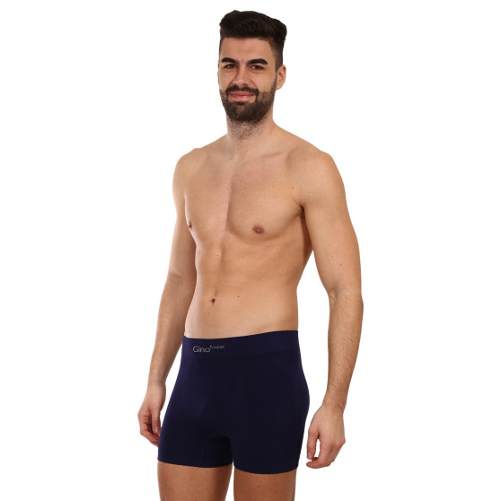 Boxers para hombre Gino bambú sin costuras azul (54004)