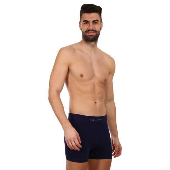 Boxers para hombre Gino bambú sin costuras azul (54004)