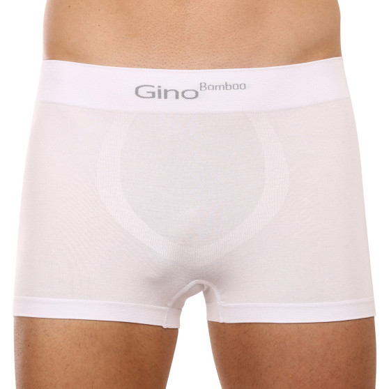 Boxers para hombre Gino bambú sin costuras blanco (53004)