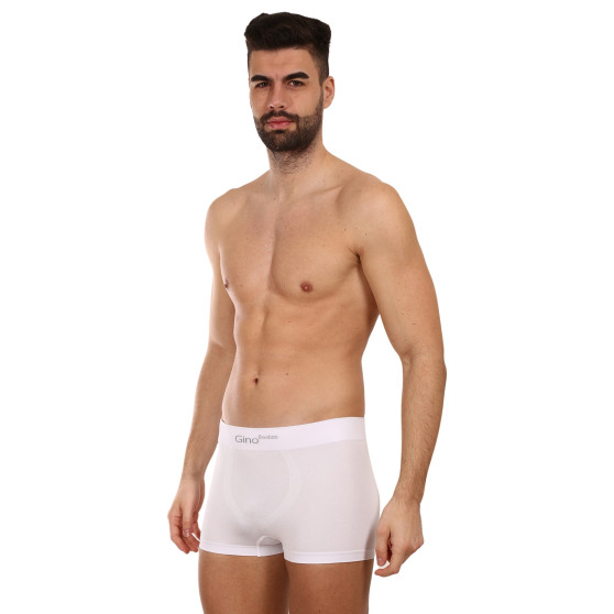 Boxers para hombre Gino bambú sin costuras blanco (53004)