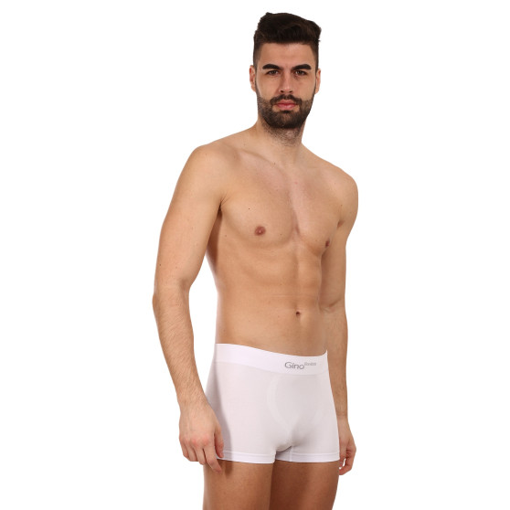 Boxers para hombre Gino bambú sin costuras blanco (53004)