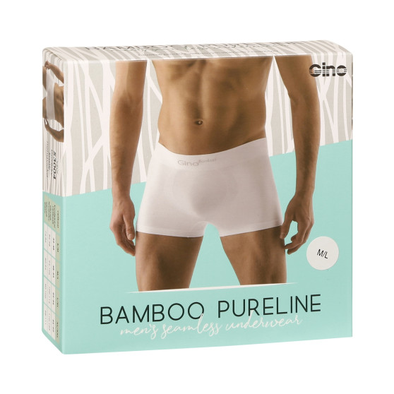 Boxers para hombre Gino bambú sin costuras blanco (53004)