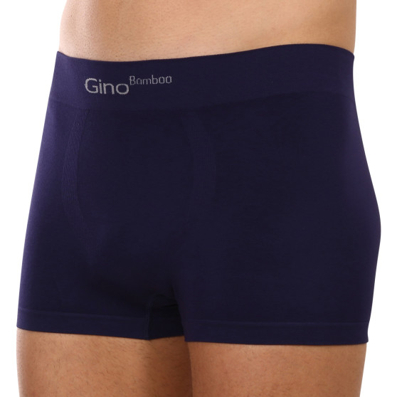 Boxers para hombre Gino bambú sin costuras azul (53004)