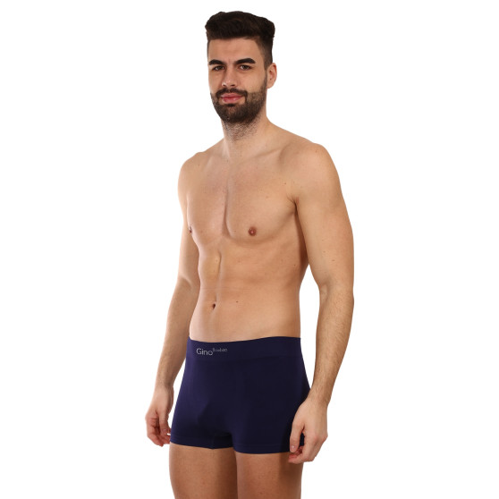 Boxers para hombre Gino bambú sin costuras azul (53004)