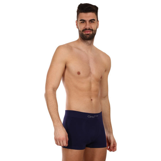 Boxers para hombre Gino bambú sin costuras azul (53004)