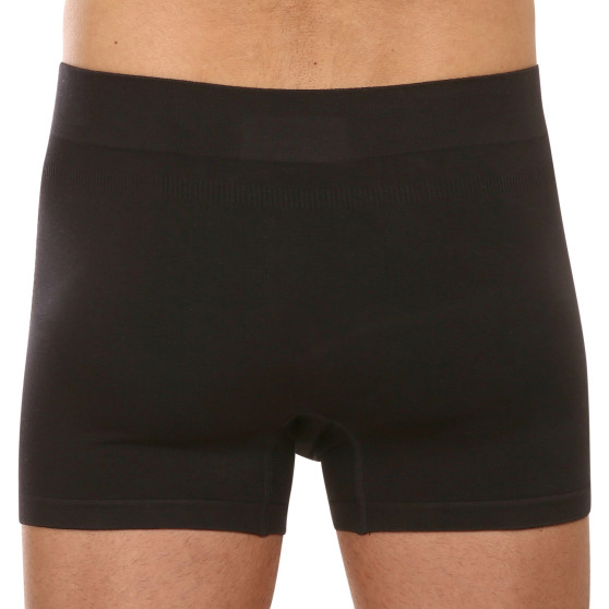 Boxers para hombre Gino bambú sin costuras negro (54005)