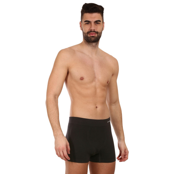 Boxers para hombre Gino bambú sin costuras negro (54005)