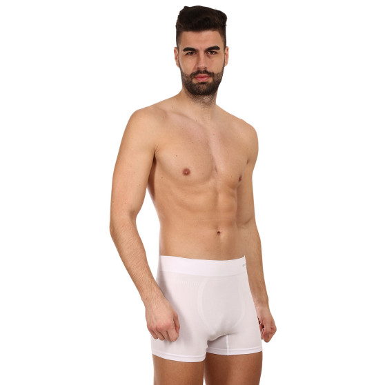 Boxers para hombre Gino bambú sin costuras blanco (54005)