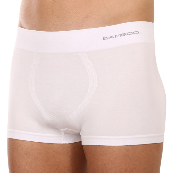 Boxers para hombre Gino bambú sin costuras blanco (53005)