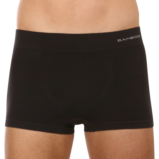 Boxers para hombre Gino bambú sin costuras negro (53005)