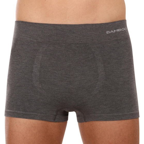 Boxers para hombre Gino sin costuras bambú gris (53005)