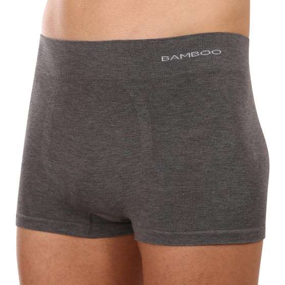 Boxers para hombre Gino sin costuras bambú gris (53005)