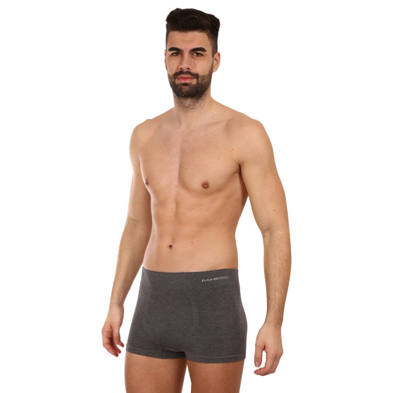 Boxers para hombre Gino sin costuras bambú gris (53005)