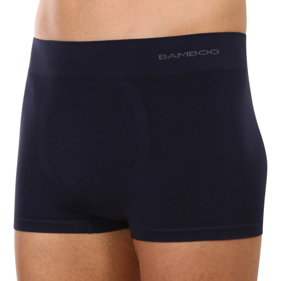 Boxers para hombre Gino bambú sin costuras azul (53005)