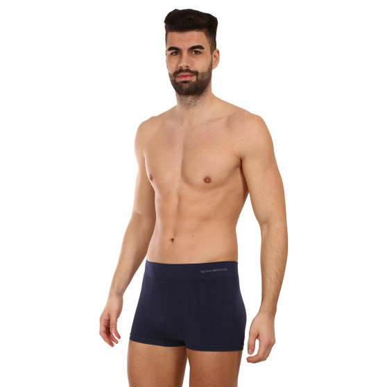 Boxers para hombre Gino bambú sin costuras azul (53005)