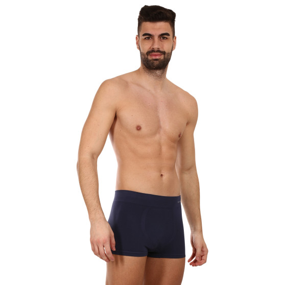 Boxers para hombre Gino bambú sin costuras azul (53005)