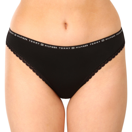 3PACK bragas de mujer Tommy Hilfiger negro (UW0UW02825 0R7)