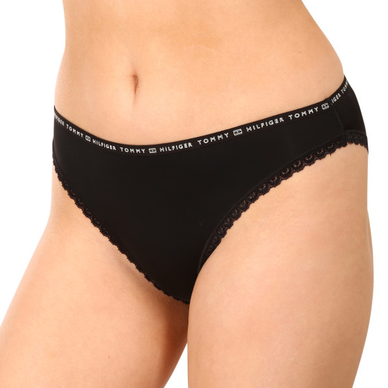 3PACK bragas de mujer Tommy Hilfiger negro (UW0UW02825 0R7)