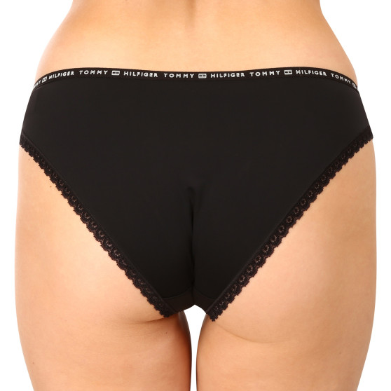 3PACK bragas de mujer Tommy Hilfiger negro (UW0UW02825 0R7)