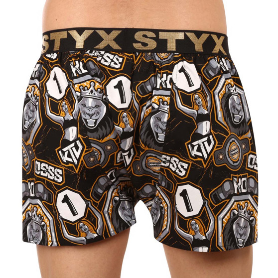 Calzones de hombre Styx art / KTV goma clásica - goma negra (BTC1655)