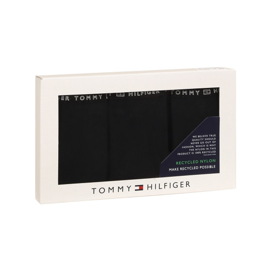 3PACK tanga de mujer Tommy Hilfiger negro (UW0UW02824 0R7)