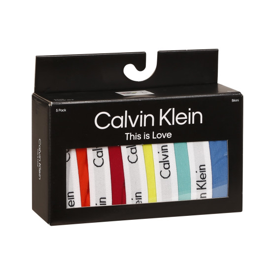 5PACK bragas de mujer Calvin Klein multicolor (QD3586E-BNG)