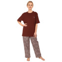 Pijama de mujer Calvin Klein marrón (QS6976E-CD1)