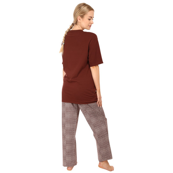 Pijama de mujer Calvin Klein marrón (QS6976E-CD1)