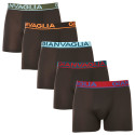 5PACK Boxers para hombre Gianvaglia negro (GVG-5010)