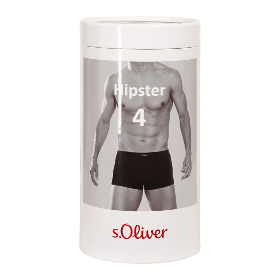 4PACK Boxers de hombre S.Oliver azul oscuro (MH-35H-60164426)