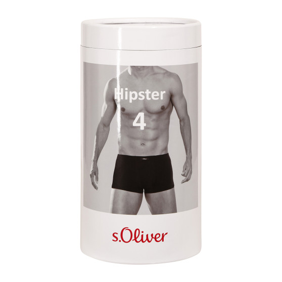 4PACK Boxers para hombre S.Oliver gris (MH-35H-41011828)