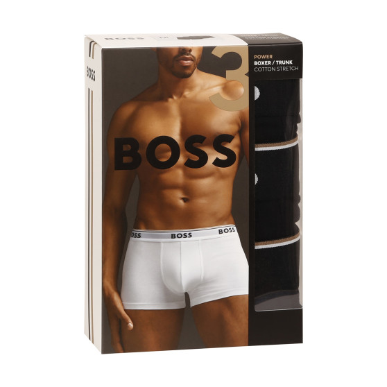 3PACK Boxers para hombre BOSS negro (50475274 001)