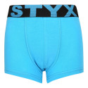 Boxers para niños Styx deportivo elástico azul claro (GJ1169)