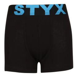 Boxers para niños Styx goma deportiva negro (GJ961)