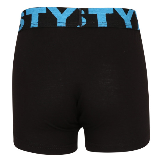 Boxers para niños Styx goma deportiva negro (GJ961)