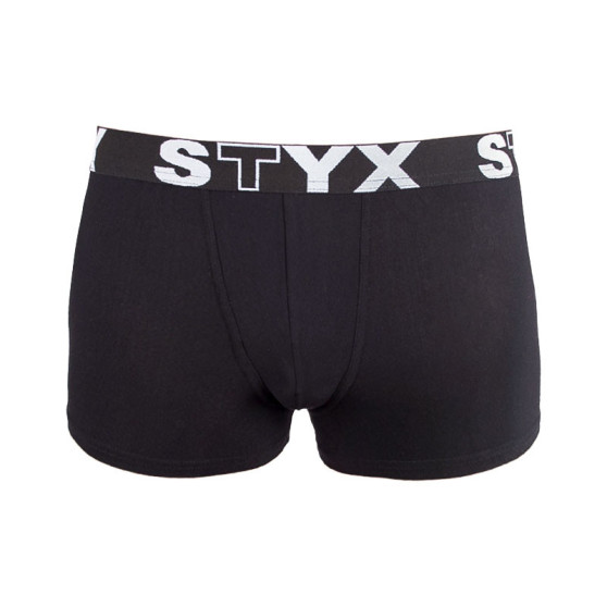 3PACK Boxers para niños Styx goma deportiva negro (3GJ96012)