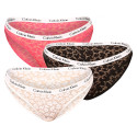 3PACK bragas de mujer Calvin Klein multicolor (QD3926E-BP3)