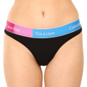 Tanga de mujer Calvin Klein negro (QF7255E-UB1)