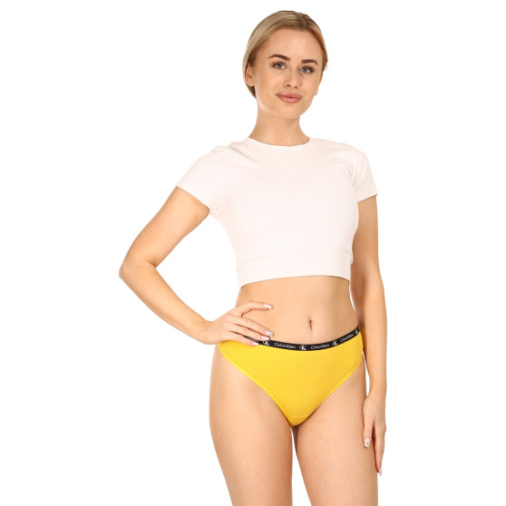 2PACK tanga de mujer Calvin Klein multicolor (QD3990E-BNR)