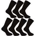 7PACK calcetines Nedeto high bamboo negro (7NDTP001)