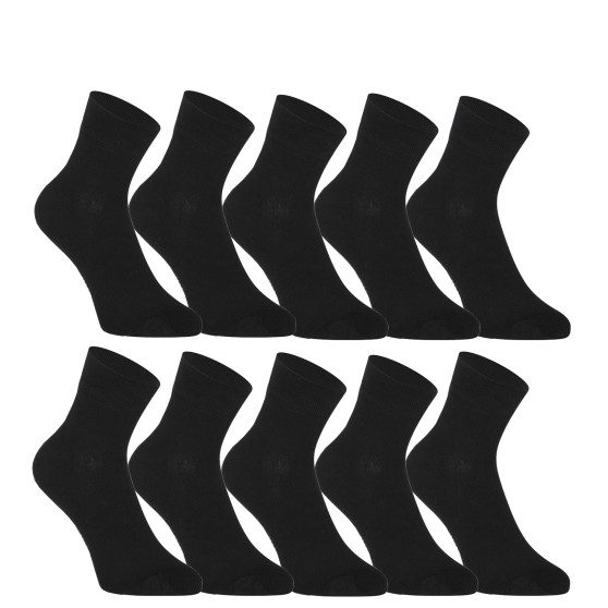 10PACK calcetines Styx calcetines tobilleros bambú negro (10HBK960)