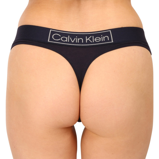 Tanga de mujer Calvin Klein azul oscuro (QF6774E-CHW)