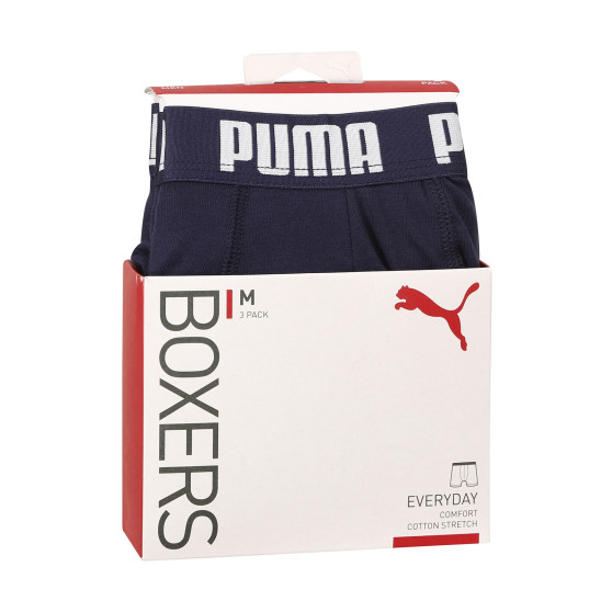 3PACK Boxers para hombre Puma azul (701206546 002)