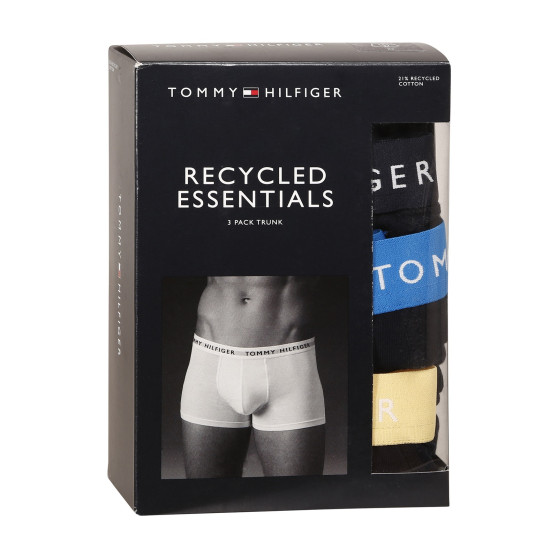 3PACK Boxers para hombre Tommy Hilfiger azul oscuro (UM0UM02324 0X0)