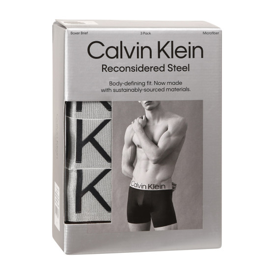 3PACK Boxers para hombre Calvin Klein negro (NB3075A-7V1)