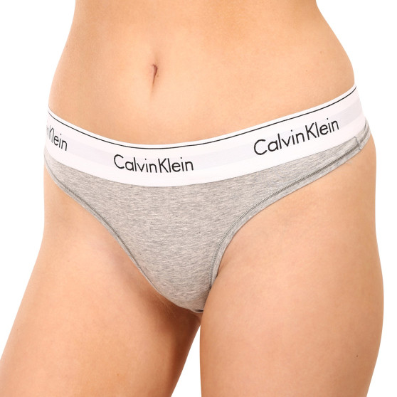 Tanga de mujer Calvin Klein gris (F3786E-020)