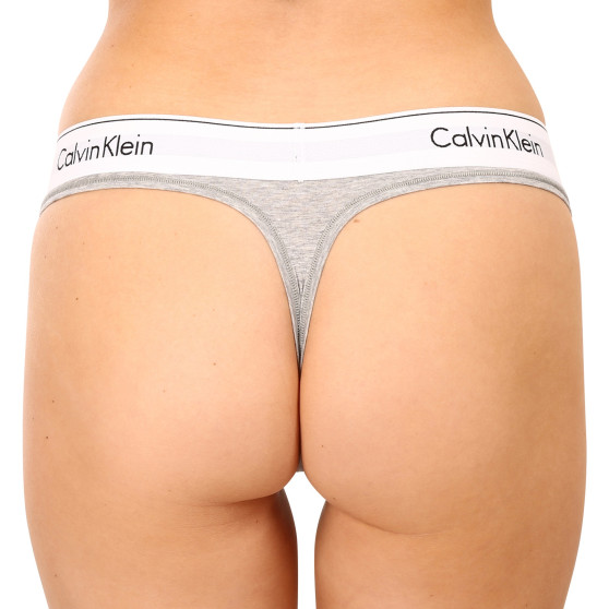 Tanga de mujer Calvin Klein gris (F3786E-020)