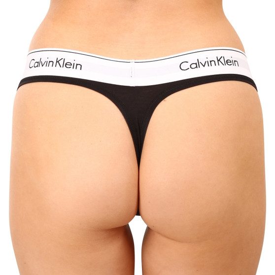 Tanga de mujer Calvin Klein negro (F3786E-001)